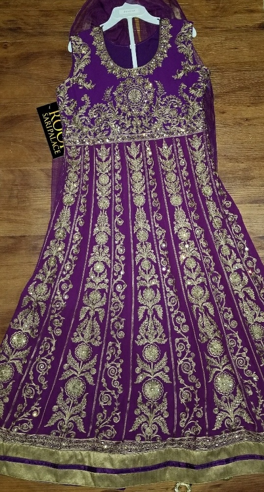 Purple Anarkali - Picture 3 of 3